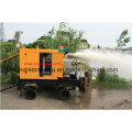 Trailer Mounted Self Priming Mobile Working Trash Pump